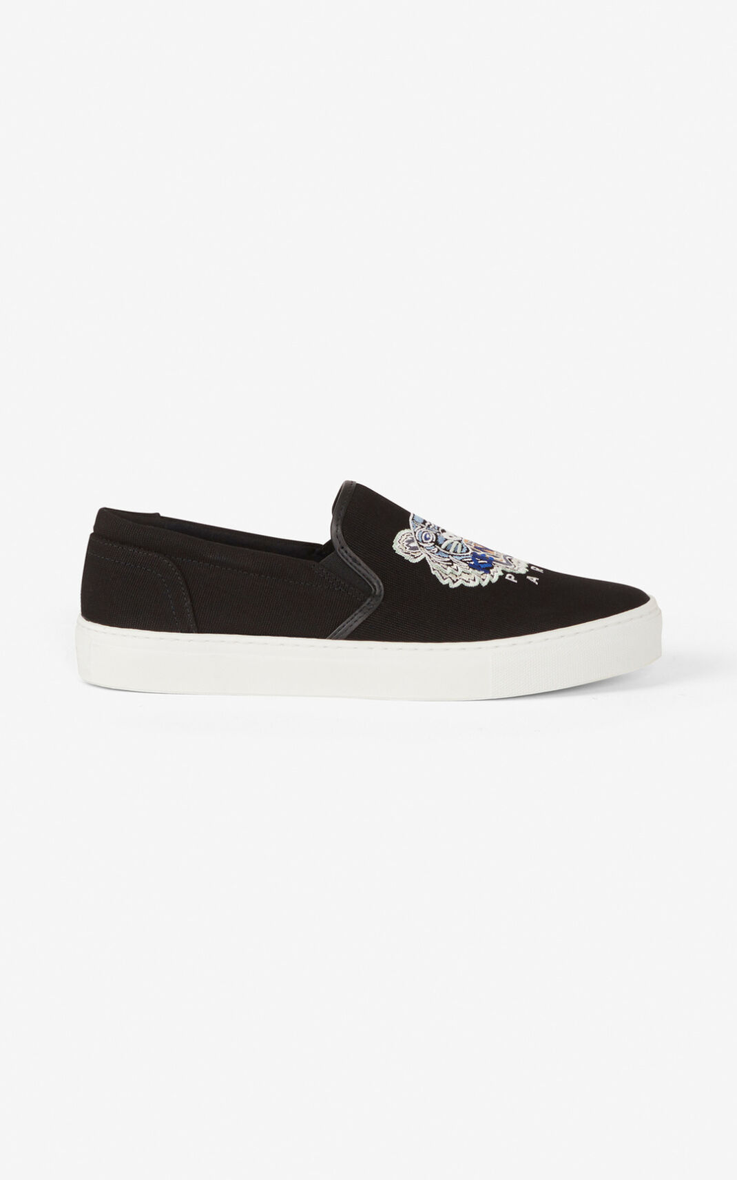 Kenzo K Skate Tiger laceless Tenisice Muške - Crne - Hrvatska IUYBVF231